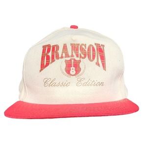 Vintage Branson Classic Edition Hat Cap Snapback Adjustable Canvas 100% Cotton
